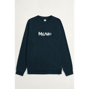 Mikina, Barva Modrá, s Potiskem Milano Graffiti obraz