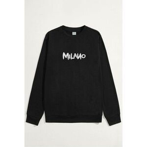Mikina, Barva Černá, s Potiskem Milano Graffiti obraz