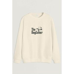 Mikina, Barva Ekru, s Potiskem The Dogfather obraz