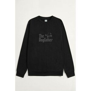 Mikina, Barva Černá, s Potiskem The Dogfather obraz