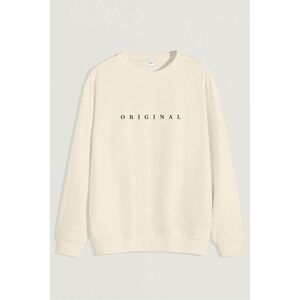 Mikina, Barva Ekru, s Potiskem Original obraz