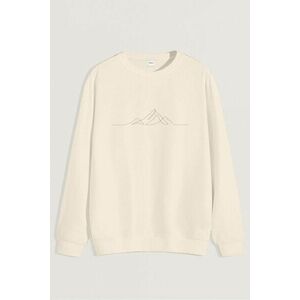 Mikina, Barva Ekru, s Potiskem Mountains obraz