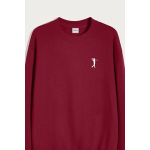 Mikina, Barva Bordó, s Potiskem Golf Swing Logo obraz