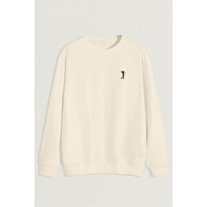 Mikina, Barva Ekru, s Potiskem Golf Swing Logo obraz