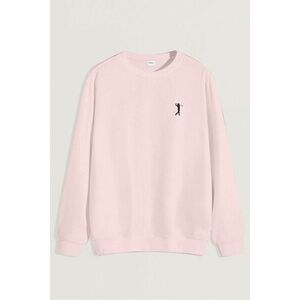 Mikina, Barva Růžová, s Potiskem Golf Swing Logo obraz