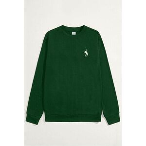 Mikina, Barva Zelená, s Potiskem Tennis Serve obraz