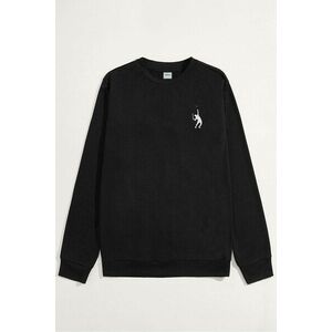 Mikina, Barva Černá, s Potiskem Tennis Serve obraz