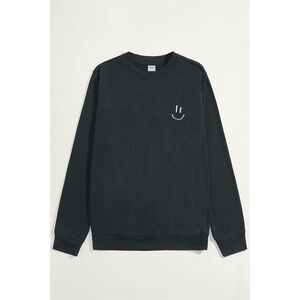 Mikina, Barva Železitě Šedá, s Potiskem Smiley Face obraz