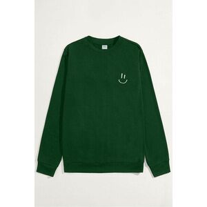 Mikina, Barva Zelená, s Potiskem Smiley Face obraz