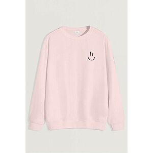 Mikina, Barva Růžová, s Potiskem Smiley Face obraz