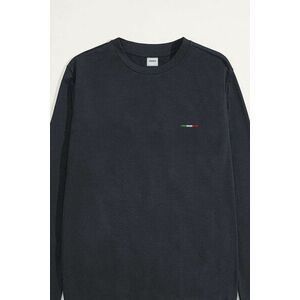 Mikina, Barva Železitě Šedá, s Potiskem Italian Stripe obraz