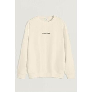 Mikina, Barva Ekru, s Potiskem No Excuses obraz