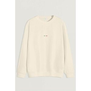 Mikina, Barva Ekru, s Potiskem Italian Horizontal Stripe obraz