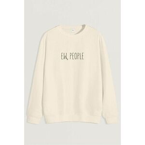 Mikina, Barva Ekru, s Potiskem EW obraz