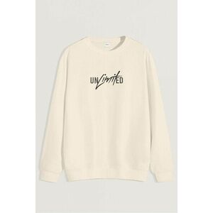 Mikina, Barva Ekru, s Potiskem Unlimited obraz