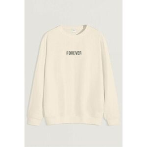 Mikina, Barva Ekru, s Potiskem Forever Over obraz