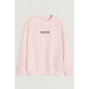 Mikina, Barva Růžová, s Potiskem Forever Over obraz