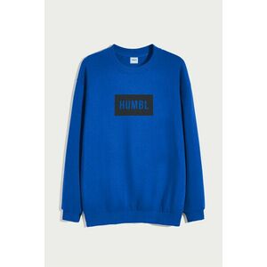 Mikina, Barva Modrá Elektrická, s Potiskem Humble in Grey obraz