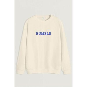 Mikina, Barva Ekru, s Potiskem Humble Print obraz
