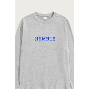 Mikina, Barva Šedá, s Potiskem Humble Print obraz