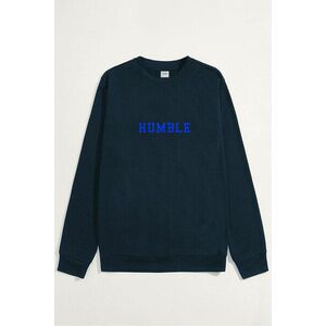 Mikina, Barva Modrá, s Potiskem Humble Print obraz