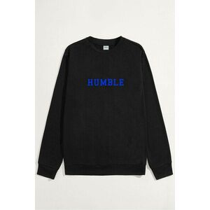 Mikina, Barva Černá, s Potiskem Humble Print obraz