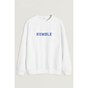 Mikina, Barva Bílá, s Potiskem Humble Print obraz