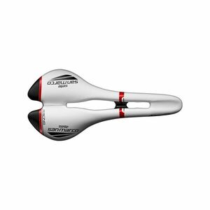 SELLE SAN MARCO sedlo - ASPIDE OPEN-FIT RACING NARROW - bílá/černá/červená obraz