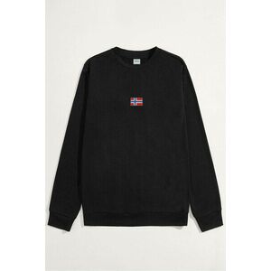 Mikina, Barva Černá, s Potiskem Norwegian Flag Centered obraz