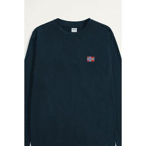 Mikina, Barva Modrá, s Potiskem Norwegian Flag Minimal obraz
