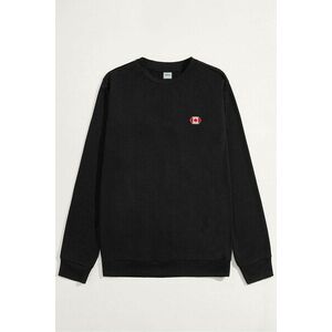 Mikina, Barva Černá, s Potiskem Minimal Canada Flag obraz