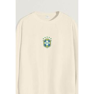 Mikina, Barva Ekru, s Potiskem Favelas obraz