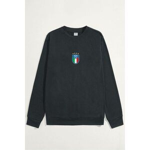 Mikina, Barva Železitě Šedá, s Potiskem Calcio obraz