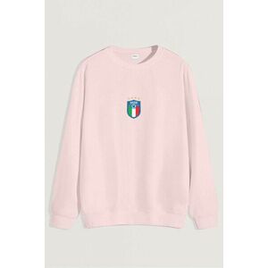 Mikina, Barva Růžová, s Potiskem Calcio obraz