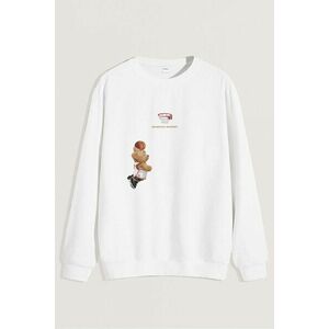 Mikina, Barva Bílá, s Potiskem Champion Mindset Teddy obraz