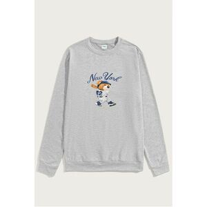 Mikina, Barva Šedá, s Potiskem Baseball Teddy obraz