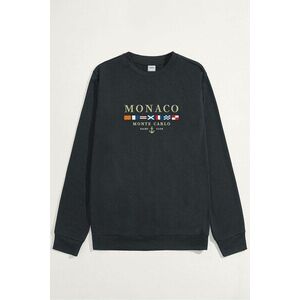 Mikina, Barva Železitě Šedá, s Potiskem Monte Carlo obraz
