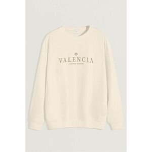 Mikina, Barva Ekru, s Potiskem Valencia Limited obraz