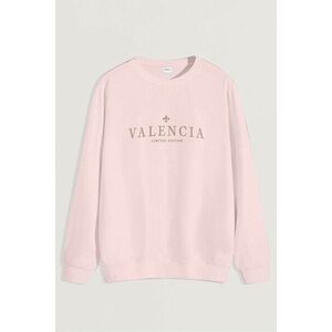 Mikina, Barva Růžová, s Potiskem Valencia Limited obraz