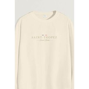 Mikina, Barva Ekru, s Potiskem Saint Tropez Riviera obraz