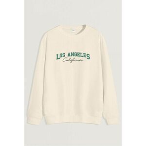 Mikina, Barva Ekru, s Potiskem Los Angeles California obraz