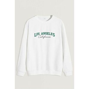 Mikina, Barva Bílá, s Potiskem Los Angeles California obraz