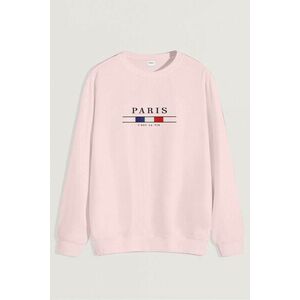 Mikina, Barva Růžová, s Potiskem Paris La Vie obraz