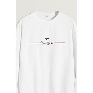 Mikina, Barva Bílá, s Potiskem New York Wings obraz