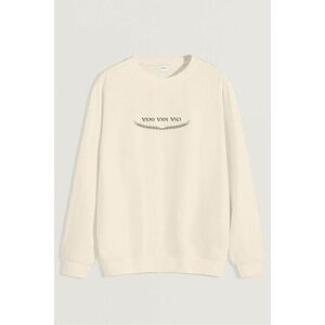 Mikina, Barva Ekru, s Potiskem Veni Vidi Vici obraz