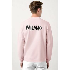Mikina, Barva Růžová, s Potiskem Milano obraz