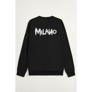 Mikina, Barva Černá, s Potiskem Milano obraz