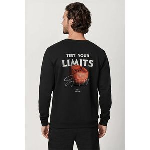 Mikina, Barva Černá, s Potiskem Stay Hungry obraz