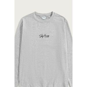 Mikina, Barva Šedá, s Potiskem Stay Hungry obraz