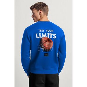 Mikina, Barva Modrá Elektrická, s Potiskem Stay Hungry obraz